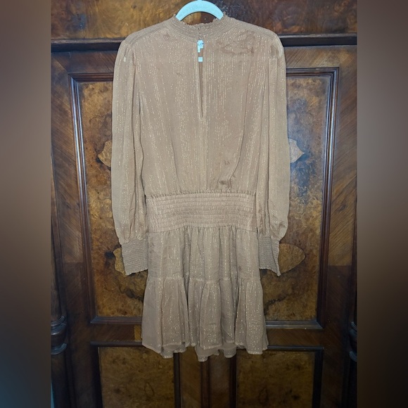 EUC A.L.C.- Silvie Smocked Mini Dress. Size 6 - Picture 4 of 11